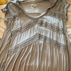 Grey tunic top.